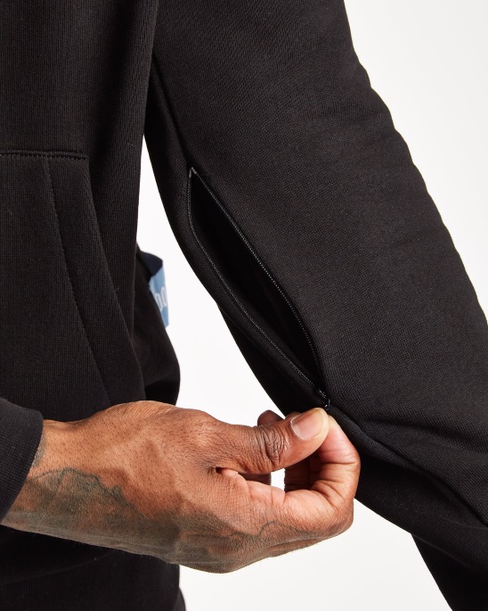 Hoodrich Og Pacific Hoodie Schwarz/starkes Blau/babyblau