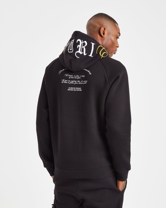 Og Heat Hoodie Hoodrich Schwarz/Narzisse