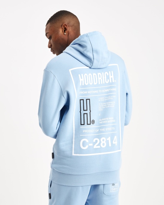Hoodrich Babyblau/weiß/schwarz Und Akira V6 Hoodie