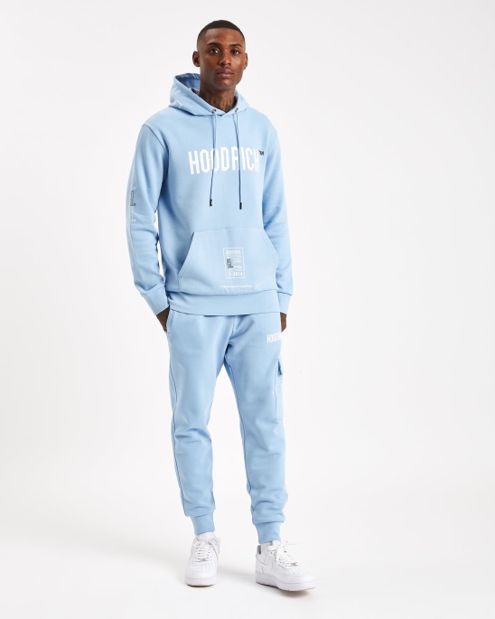 Hoodrich Babyblau/weiß/schwarz Und Akira V6 Hoodie