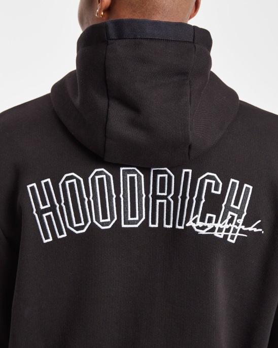 Hoodrich Og Stack Hoodie Mit Reißverschluss Schwarz/weiß