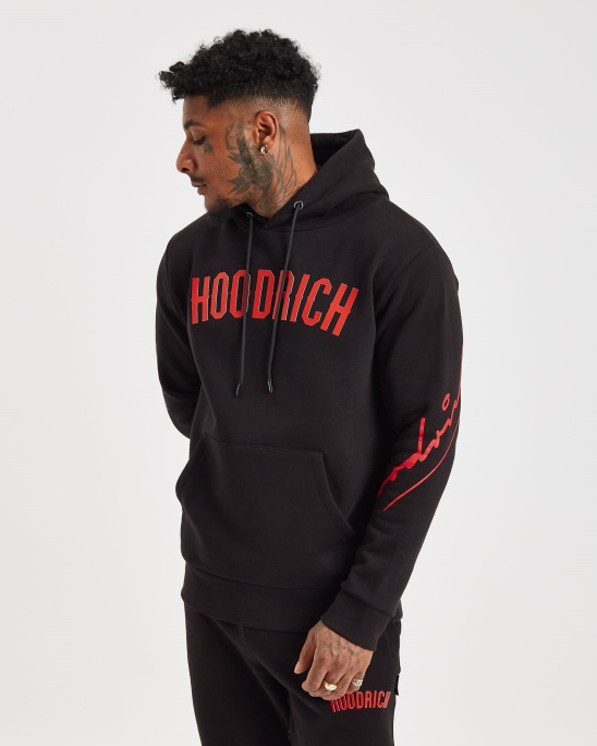 Schwarz/rot/weißer Hoodrich Og Tycoon Hoodie