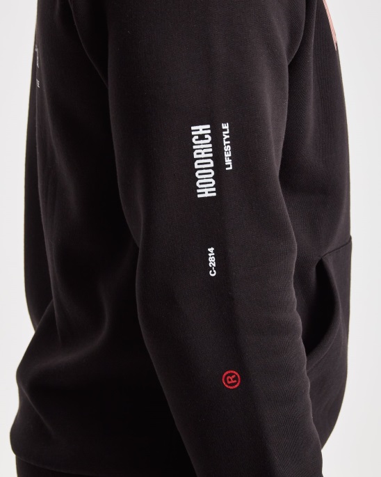 Schwarz/rot/weißer Hoodrich Og Tycoon Hoodie