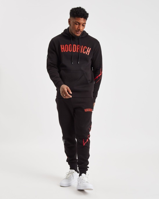 Schwarz/rot/weißer Hoodrich Og Tycoon Hoodie