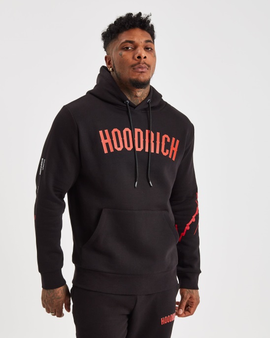 Schwarz/rot/weißer Hoodrich Og Tycoon Hoodie