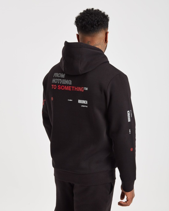 Schwarz/rot/weißer Hoodrich Og Tycoon Hoodie