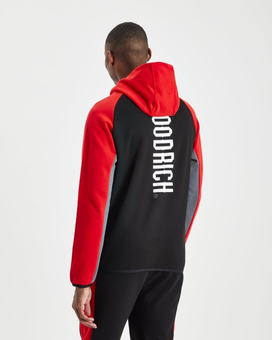 Og Phaze Track Top Hoodrich Schwarz/flamme/weiß