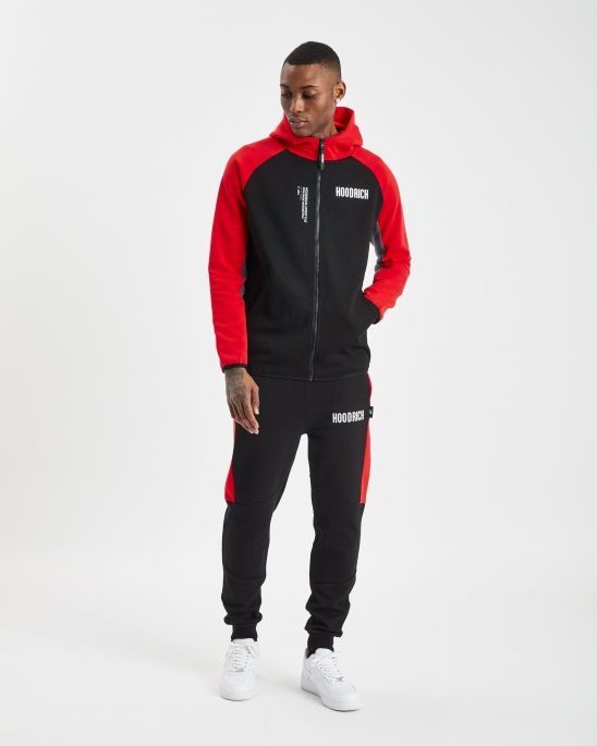 Og Phaze Track Top Hoodrich Schwarz/flamme/weiß