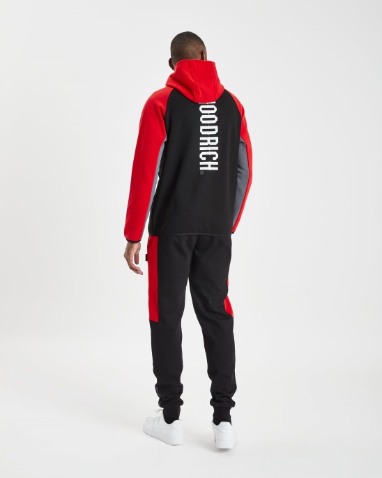 Og Phaze Track Top Hoodrich Schwarz/flamme/weiß