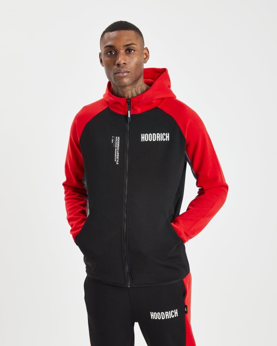 Og Phaze Track Top Hoodrich Schwarz/flamme/weiß