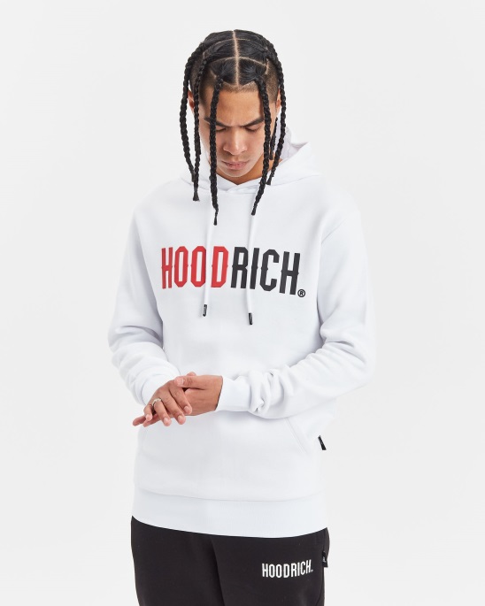 Weiß/Litschi/Schwarz Hoodrich Og Splitter Hoodie