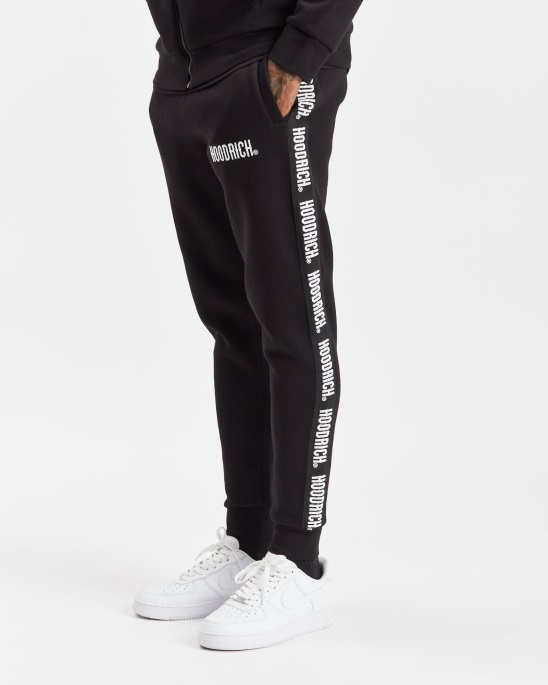 Schwarz/weiße Kapuzenjacke Und Infield-Jogginghose