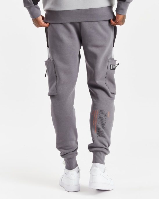 Hoodrich Iron/Sleet/Black/Orange Og Stamp Cargo-Jogginghose