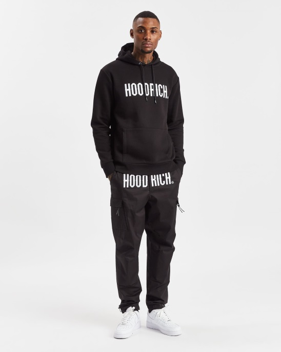 Schwarz/weiß/rot Og Trek Cargohose Hoodrich