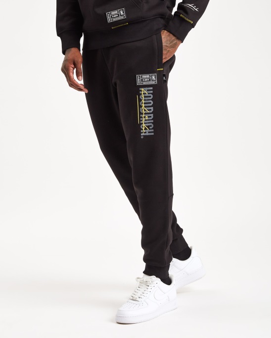 Og Blend Jogger Hoodrich Schwarz/iron Gate/gelb