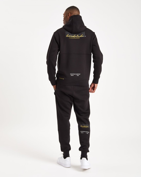 Og Blend Jogger Hoodrich Schwarz/iron Gate/gelb
