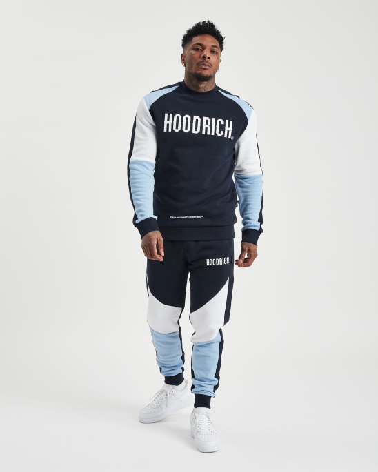 Hoodrich Navy/placid Blue/white Og Flash Joggers