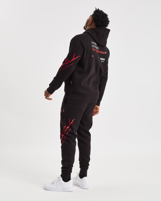 Hoodrich Schwarz/rot/weiß Og Tycoon Jogger