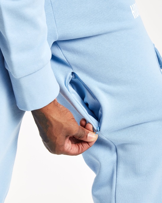 Og Akira V6 Cargo Jogger Hoodrich Babyblau/weiß/schwarz