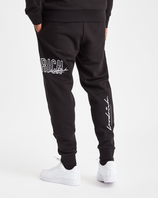 Schwarz/weiß Og Stack Jogger Hoodrich