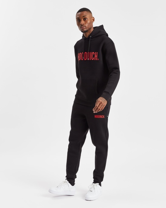 Hoodrich Og Core Jogginghose Schwarz/rot