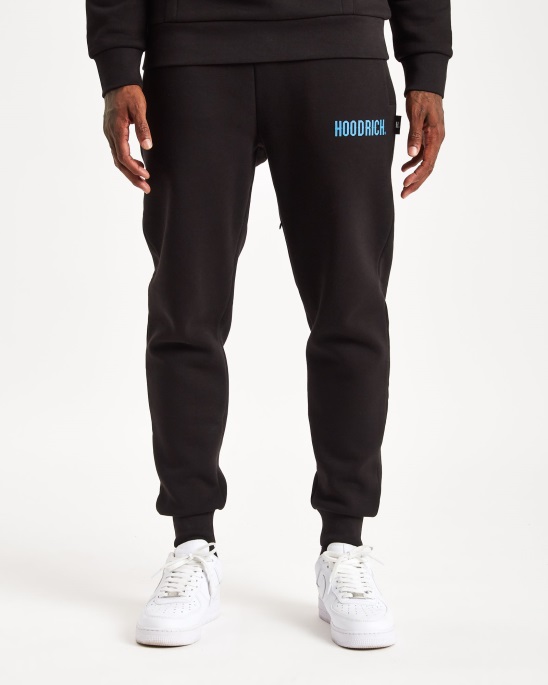 Schwarz/azurblaue Hoodrich Og Core Jogginghose