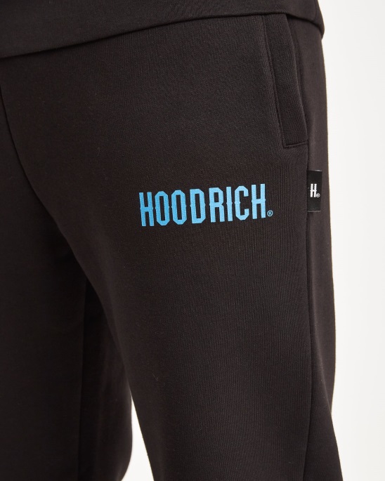 Schwarz/azurblaue Hoodrich Og Core Jogginghose