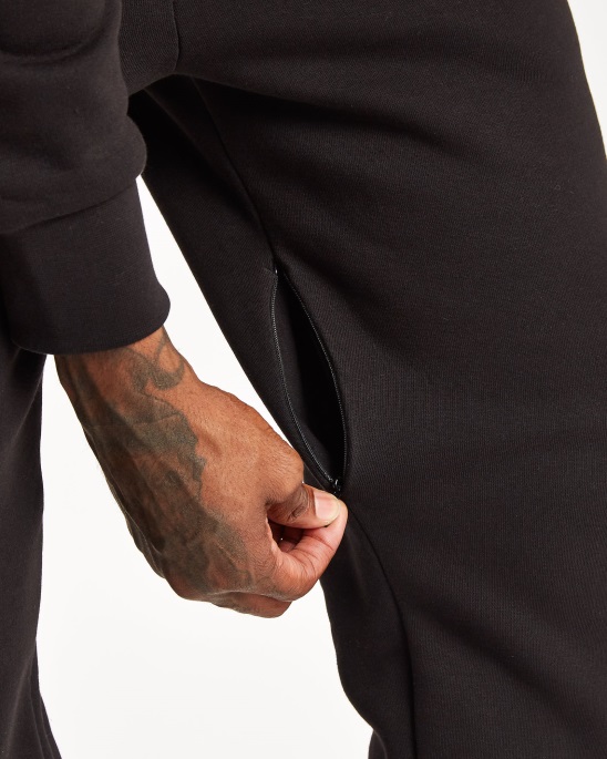 Schwarz/azurblaue Hoodrich Og Core Jogginghose