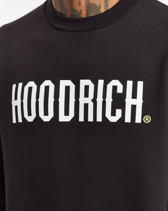 Hoodrich Schwarz/weiß/leuchtendes Og-Core-Sweatshirt