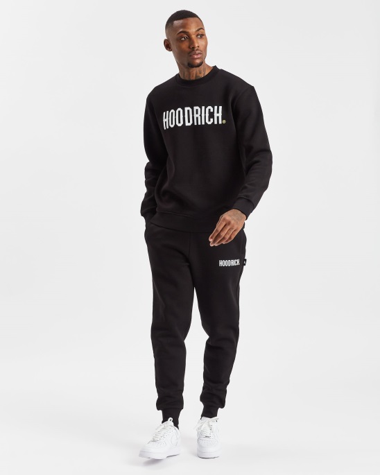 Hoodrich Schwarz/weiß/leuchtendes Og-Core-Sweatshirt