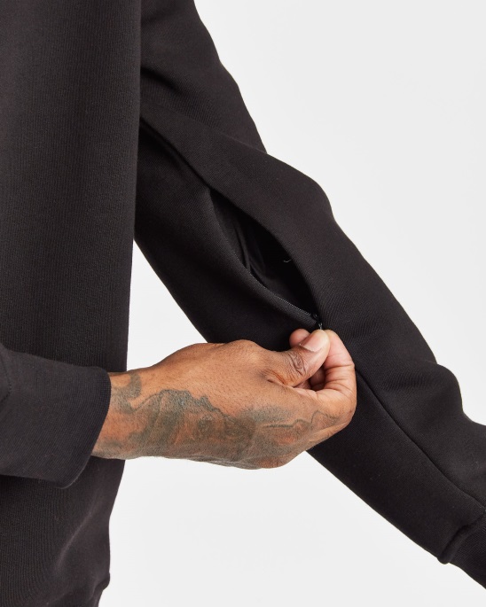 Hoodrich Schwarz/weiß/leuchtendes Og-Core-Sweatshirt