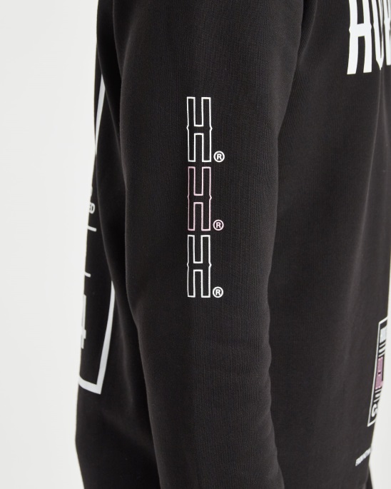 Schwarz/weiß/rosa Kapuzenpullover Von Akira V6