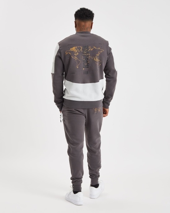 Og Aspire V2 Sweatshirt Hoodrich Iron Gate/oyster/schwarz/strahlendes Gelb