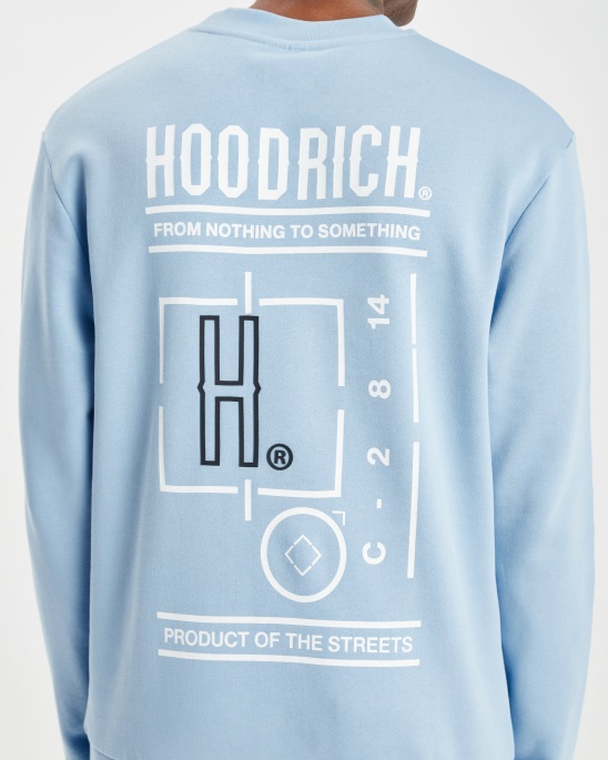 Og Akira V5 Sweatshirt Placid Blue/white/sky Hoodrich
