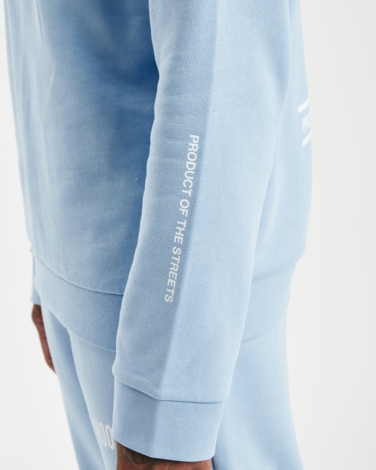 Og Akira V5 Sweatshirt Placid Blue/white/sky Hoodrich