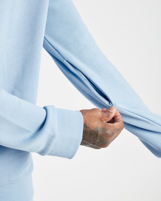 Og Akira V5 Sweatshirt Placid Blue/white/sky Hoodrich