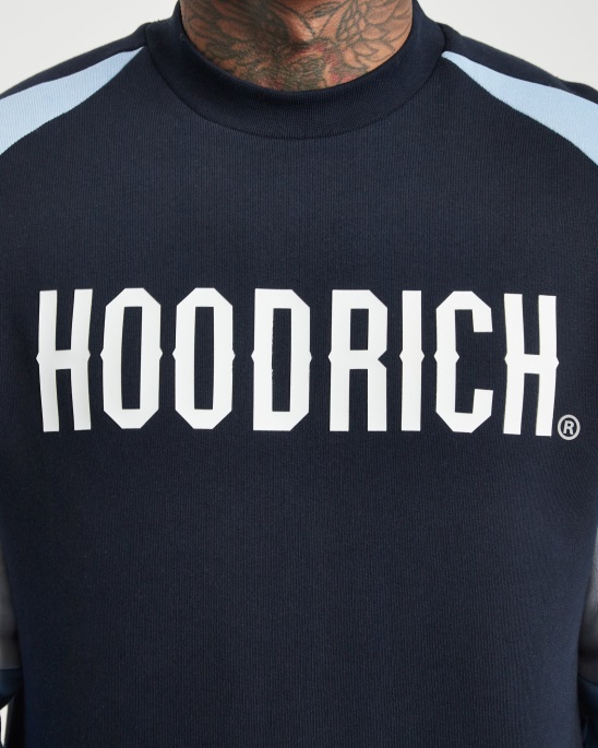 Hoodrich Navy/placid Blue/white Og Flash-Sweatshirt