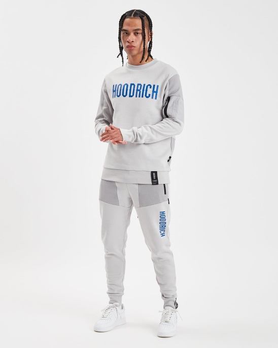 Hoodrich Og Aspire V2 Sweatshirt Oyster/sleet/strong Blue/white