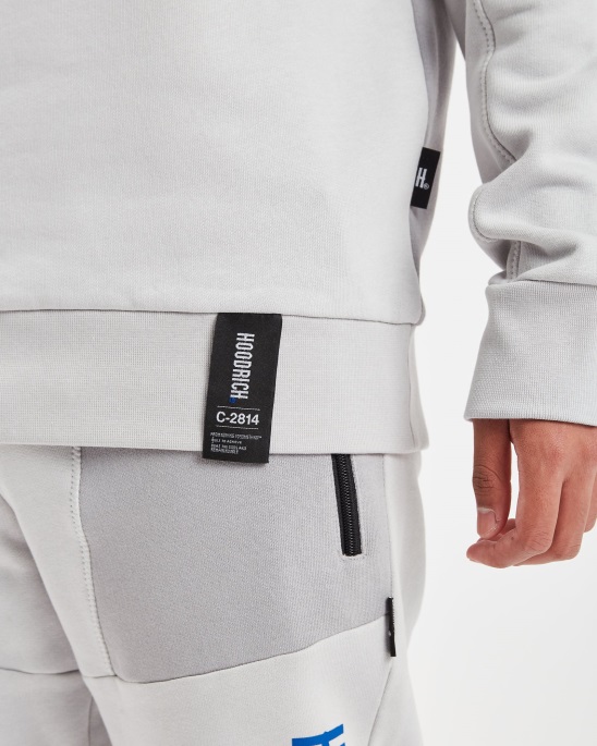 Hoodrich Og Aspire V2 Sweatshirt Oyster/sleet/strong Blue/white