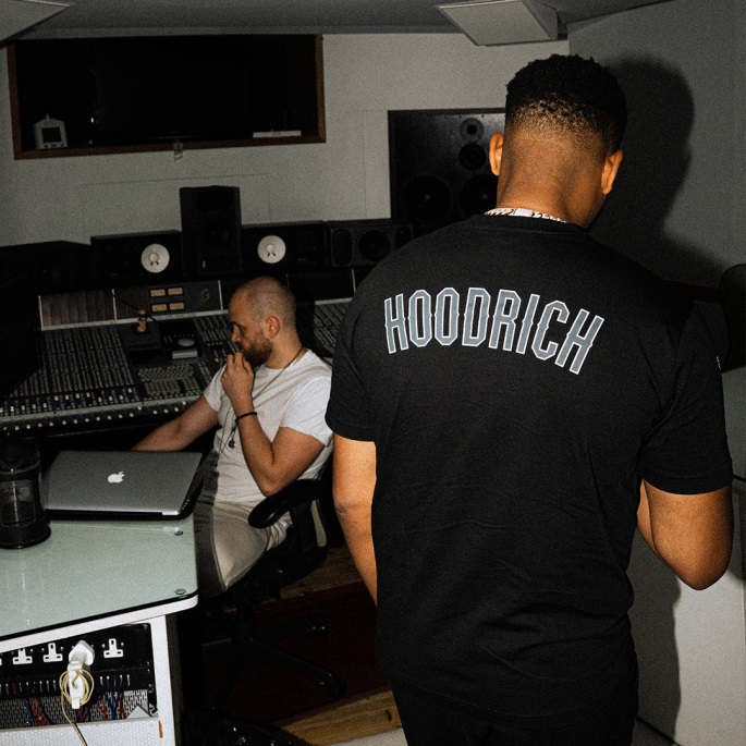 Schwarz/weiß/grau Hoodrich Last Whip T-Shirt