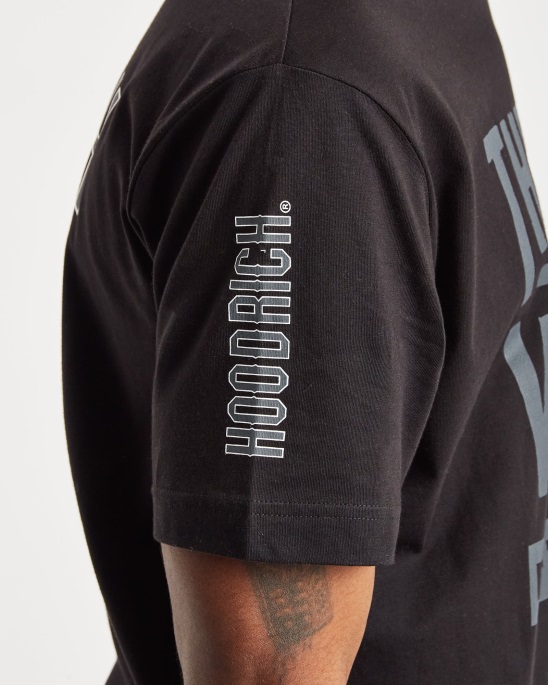 Schwarz/weiß/grau Hoodrich Last Whip T-Shirt