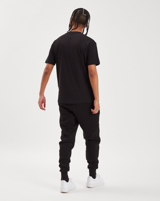 Og Cable T-shirt Hoodrich Schwarz/weiß/lychee