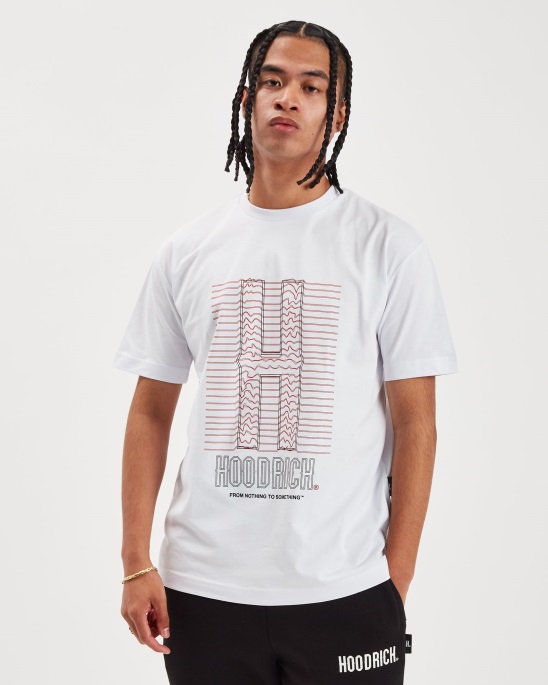 Og Kabel-T-Shirt Weiß/lychee/schwarz Hoodrich