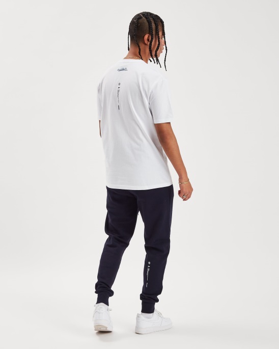 Weiß/azurblau/schwarz Og Ink T-shirt Hoodrich