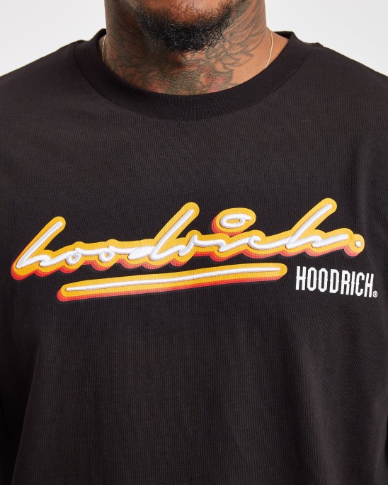 Og Ink T-shirt Schwarz/weiß/gelb Hoodrich
