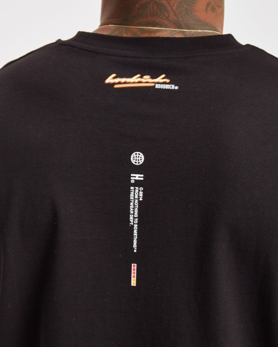 Og Ink T-shirt Schwarz/weiß/gelb Hoodrich