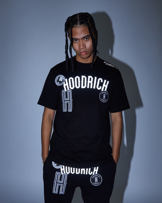 Hoodrich Og Pacific T-shirt Schwarz/reflektierend/schneeregen