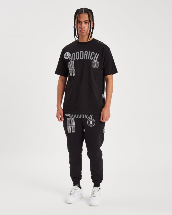 Hoodrich Og Pacific T-shirt Schwarz/reflektierend/schneeregen