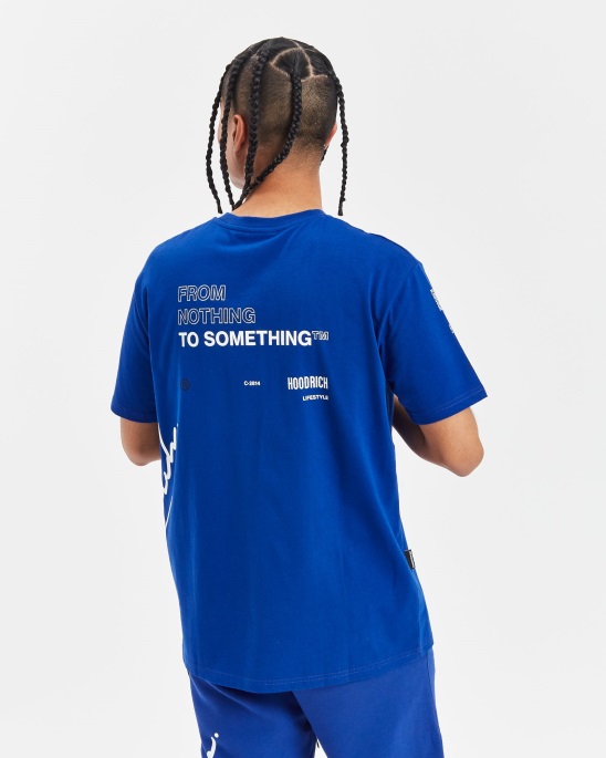 Og Tycoon T-shirt Sodalithblau/weiß/schwarz Hoodrich