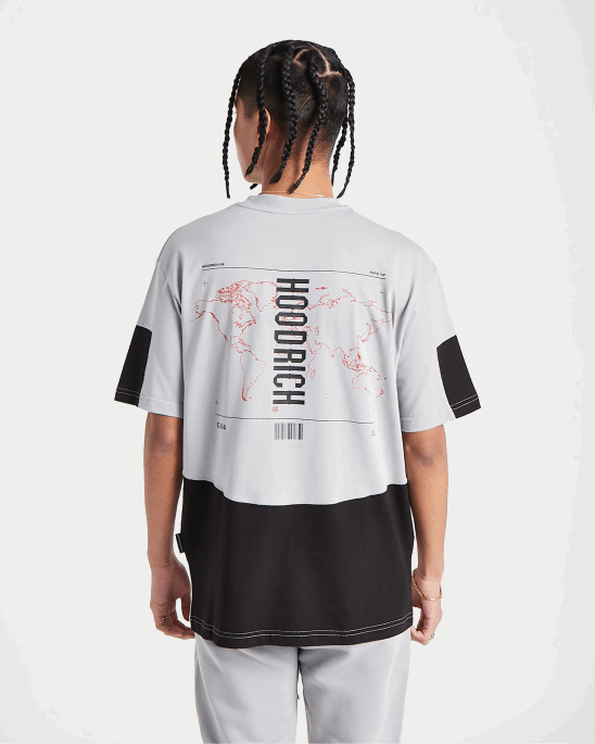 Hoodrich Og Aspire T-shirt Grauregen/schwarz/fiesta